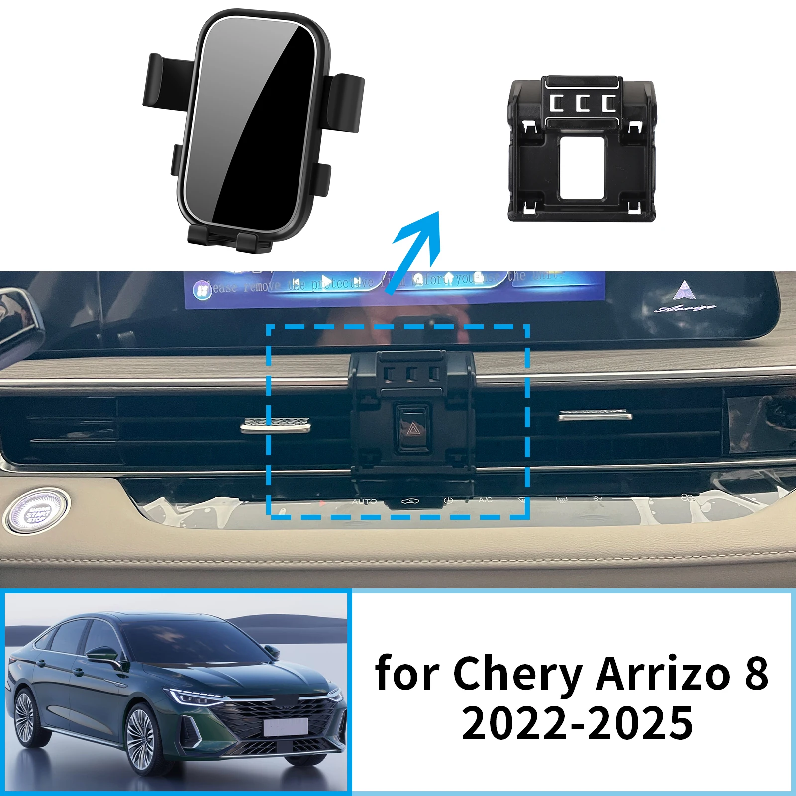 

Car Mobile Phone Holder for Chery Arrizo 8 2022 2023 2024 2025 Accessories GPS Bracket Navigation Stand Auto