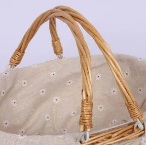 

2Pcs Rattan Replacement Handles for Baskets Comfortable Hold Extend Lifespan Ideal for Outdoor Use Wood Bag Handle