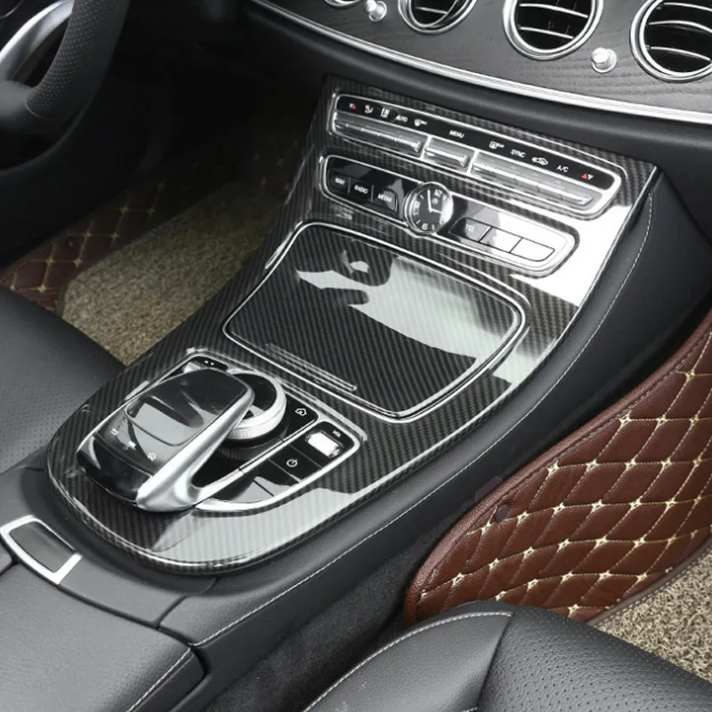 

ABS Accessories For Mercedes Benz E Class W213 2016 2017 2018 Car-styling Center Control Gear Shift Panel Frame Cover Trim