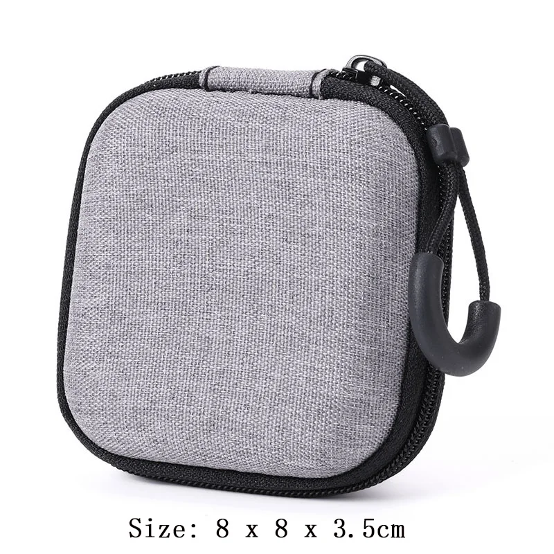 Tragbare Kopfhörer-Tasche mit Reißverschluss für Airpod Earpods KZ BA10 AS10 ES4, Ladekabel-Zubehör, Mini-Aufbewahrungstasche