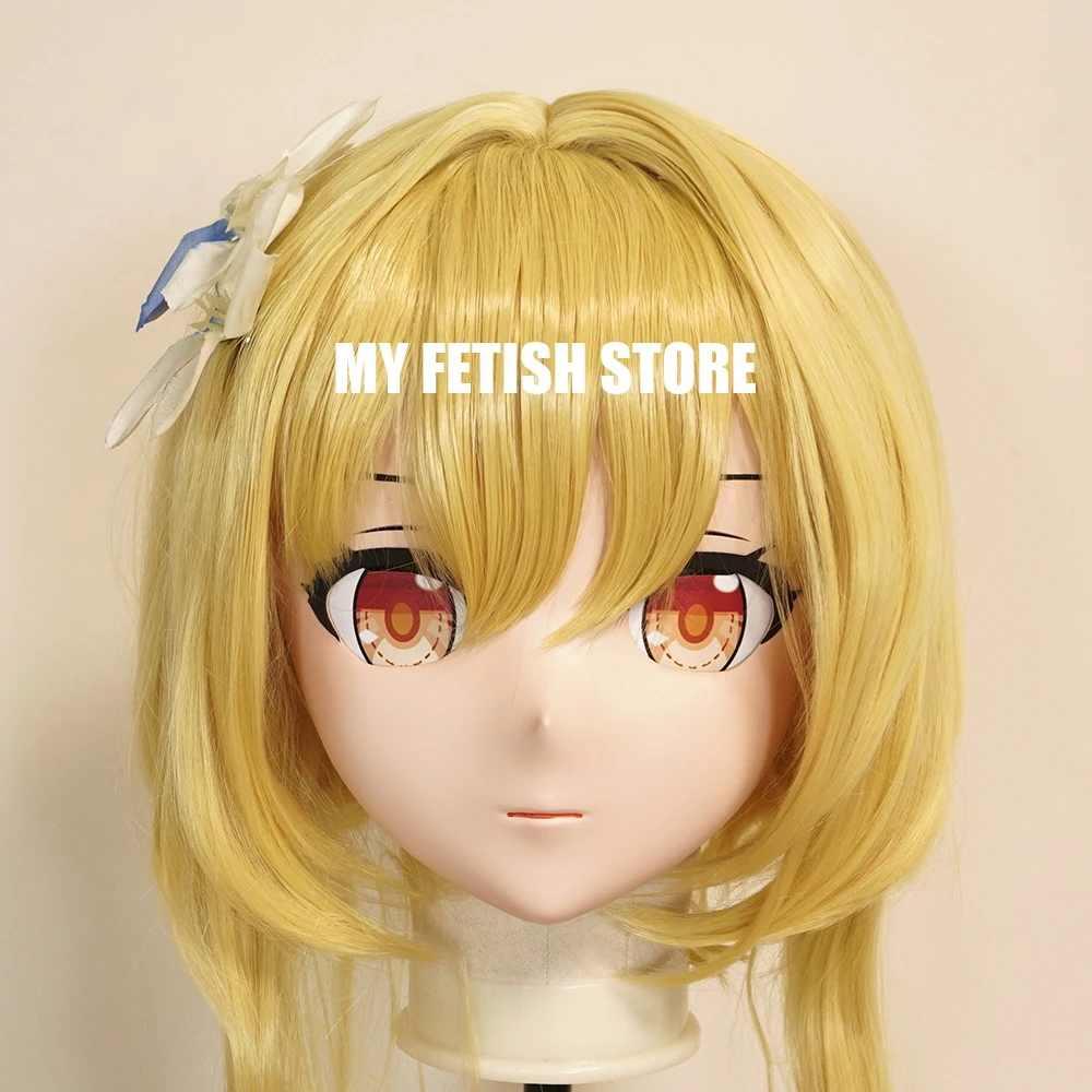 

(RB02241)Customize Full Head Resin Cartoon Cosplay Japanese Character Anime Role Play Crossdress Kigurumi Mask With Back Shell
