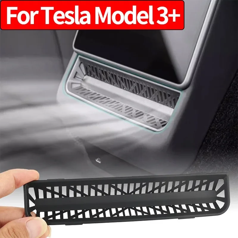 

For Tesla Model 3+ Highland 2024 Rear Air Outlet Cover Conditioning Vent Central Control Protective Cover New Model3 Accessories