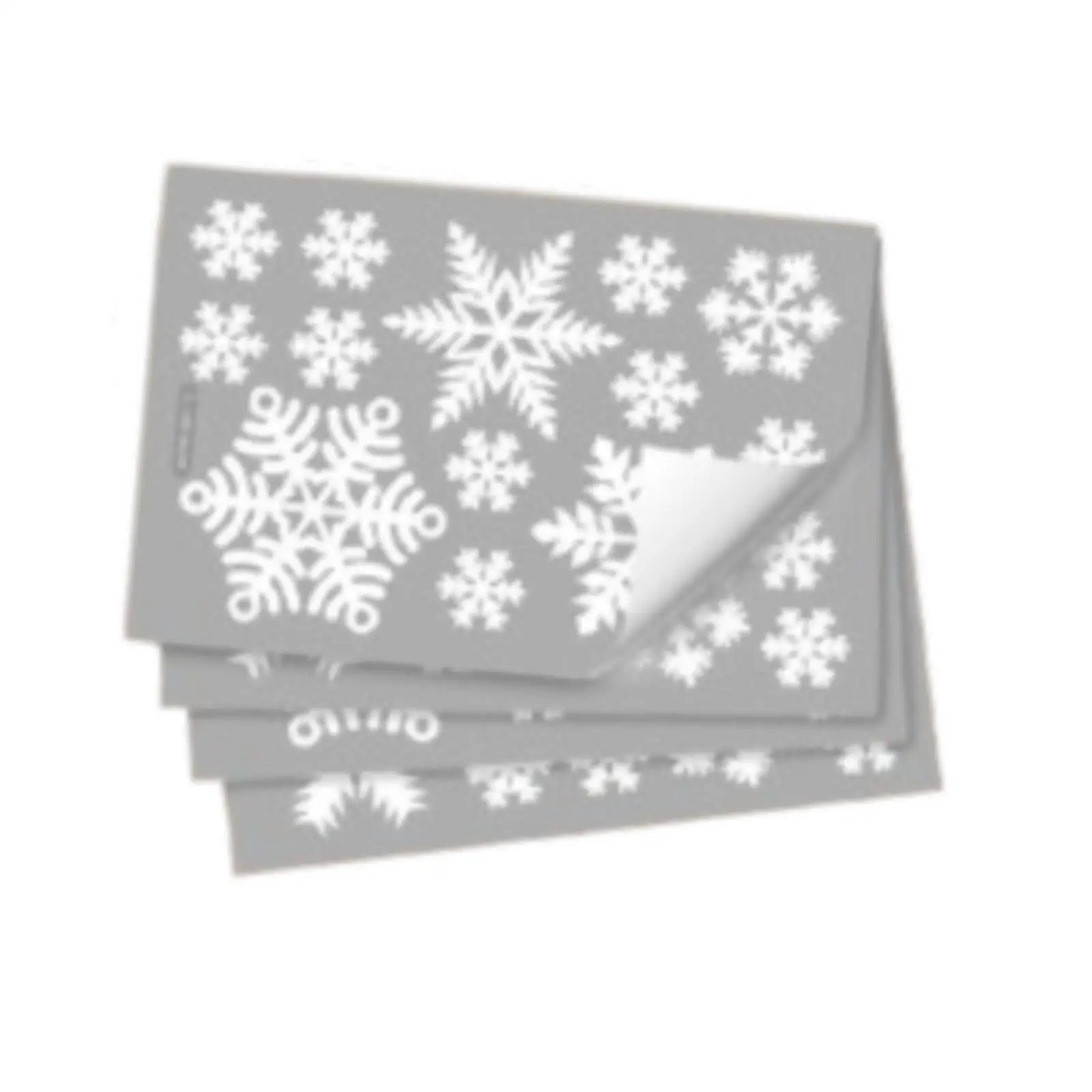 Christmas Snowflake Window Clings ,White Snowflake Stickers ,Xmas Snowflake Decals for Bedroom, New Year Wall Party Supplies