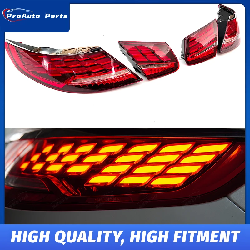 

For Benz S-Class C217 S450 S320 Coupe Taillight 2014-2017 Old To New Taillights Signal Lights Upgrade S63 Tail Lamp New Style