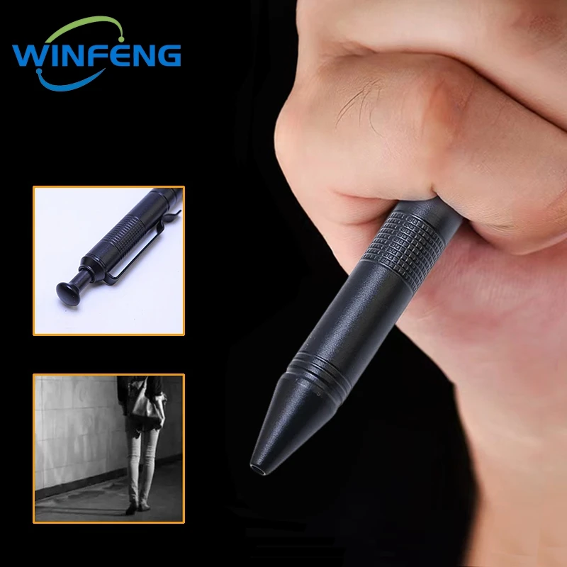 Metal Self-Defense Signature Pen, Tactical Caneta Esferográfica, Anti-Skid Escrita Ferramentas, Material de Escritório, Holiday Gift, Alta Qualidade