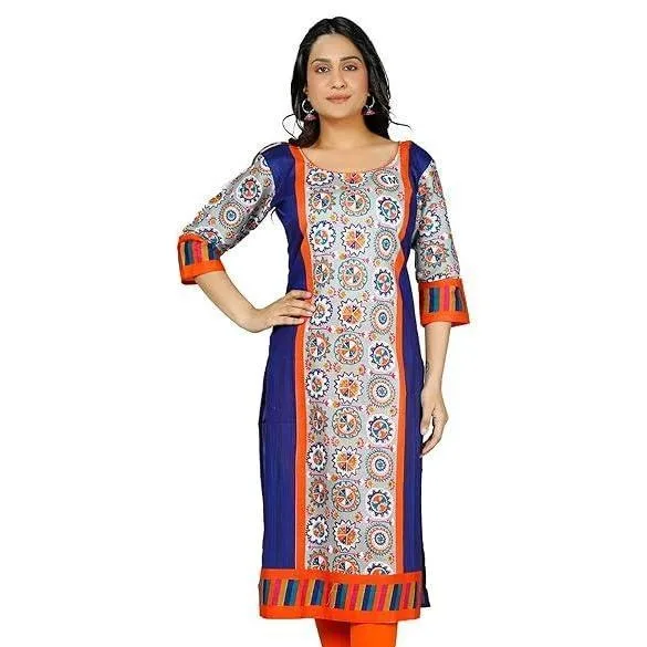 المرأة المسلمة كورت عصرية أنيقة مستقيمة أنبوب عادية الزهور نمط شق هيم فستان مريح Islamitische Dames Kleding #4