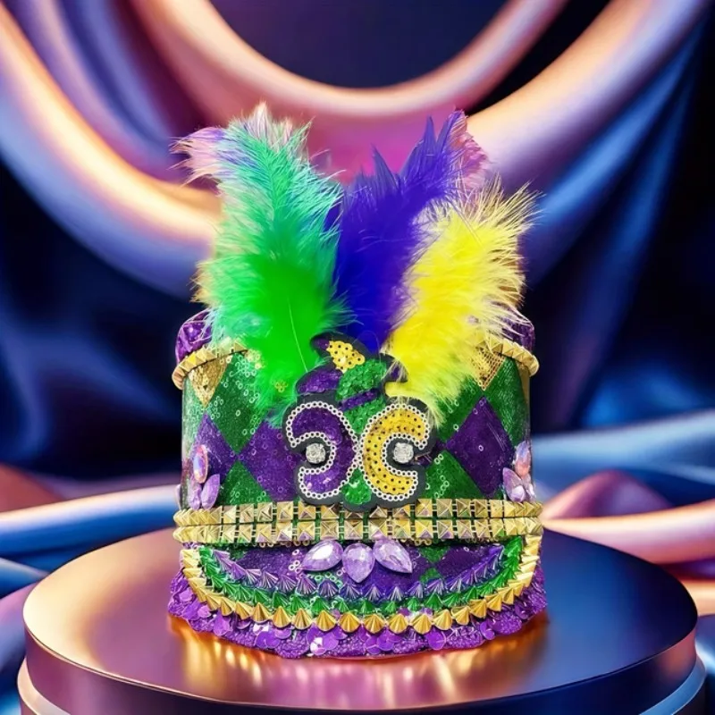 

Капитанская шляпа в стиле стимпанк со стразами для карнавала, Марди Гра, винтажные военные аксессуары и кепка для мужчин и женщин