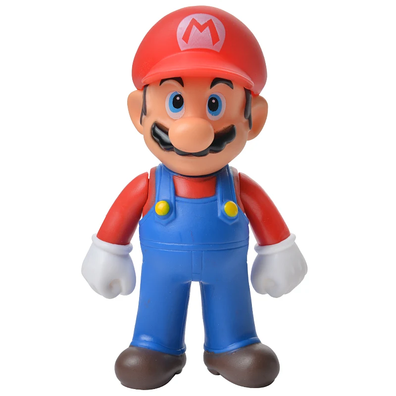 Anime Super Mario Bros PVC Action Figure Toys Model Set Luigi Yoshi Donkey Kong Mushroom Princess Doll Toy For Children's Gift