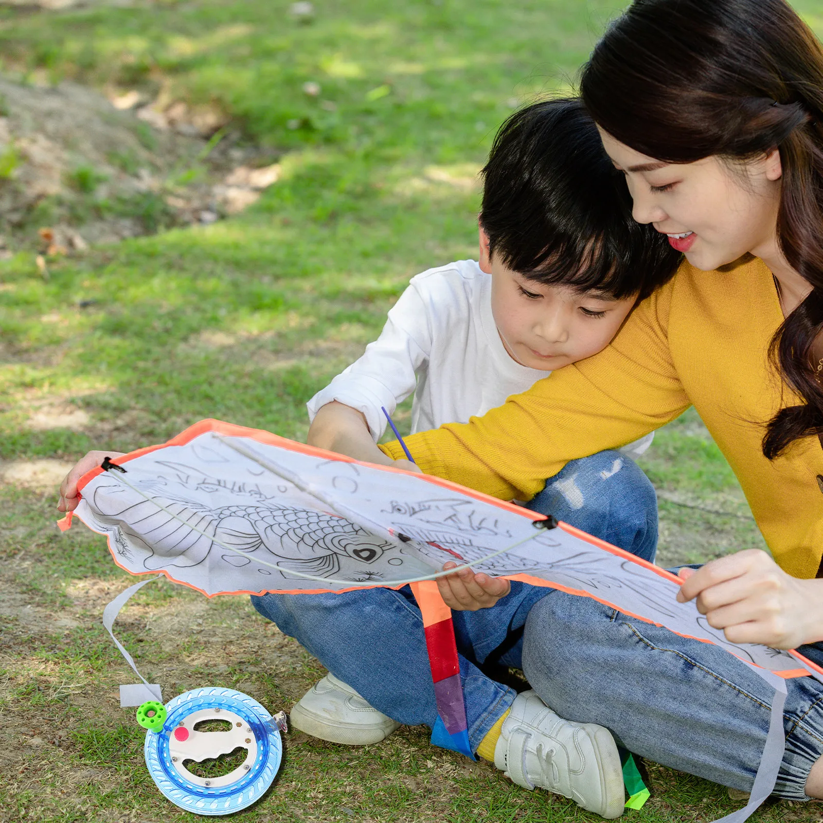 1 stuks vliegerlijn wiel lichtgewicht draagbare vliegerhaspel winder grip outdoor vliegaccessoire voor volwassenen kinderen beginners professionals