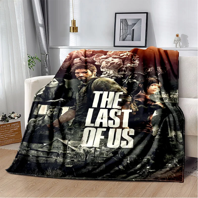 The Last of Us Horror TV Game Pedro Soft Plush Blanket,Flannel Blanket Throw Blanket for Living Room Bedroom Bed Sofa Picnic Kid