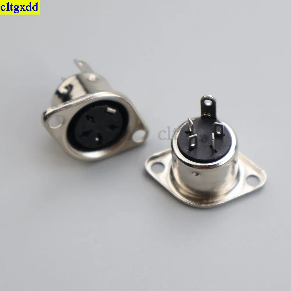 cltgxdd 1piece metal S-terminal female socket installation chassis 3/4/5/6/7/8-pin keyboard plug DIN SOLDER MIDI cable adapter