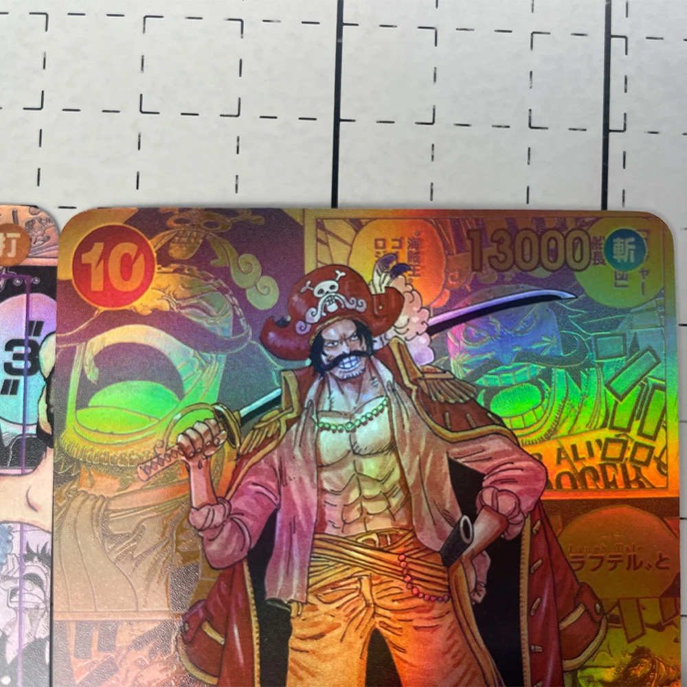 Anime OPCG Collection Card OP05 OP09 Manga SEC Monkey D Luffy Gol D Roger Refractive Color Flash Card Textured Child Gifts