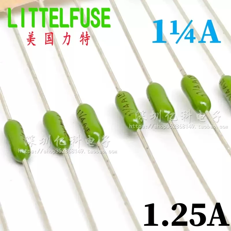 10pcs 02181.25MXEP Lite 5 * 20 glass fuse tube T1.25AL250VP with pin 250V slow break