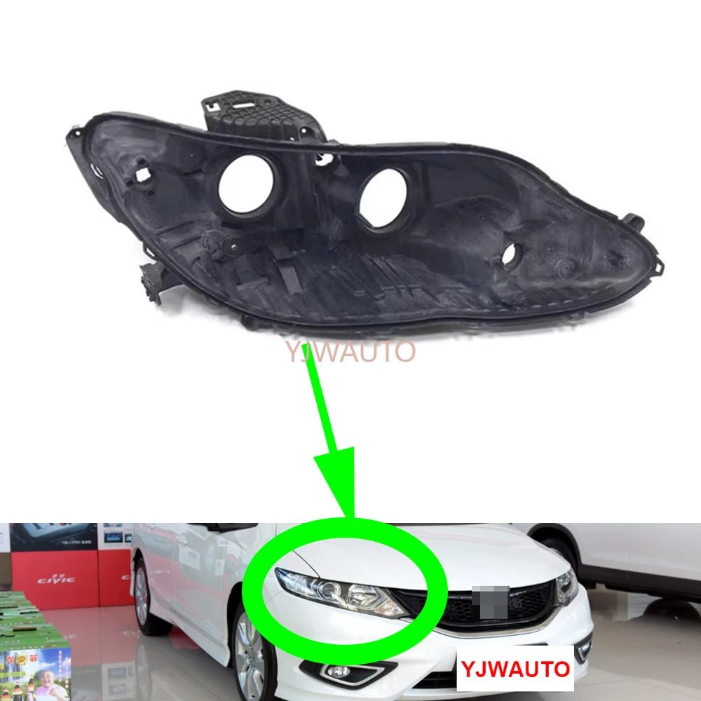 For Honda Jade 2013-2016 Headlight Base Car Headlamp House Rear Base Front Lamp Holder Auto Light Back House