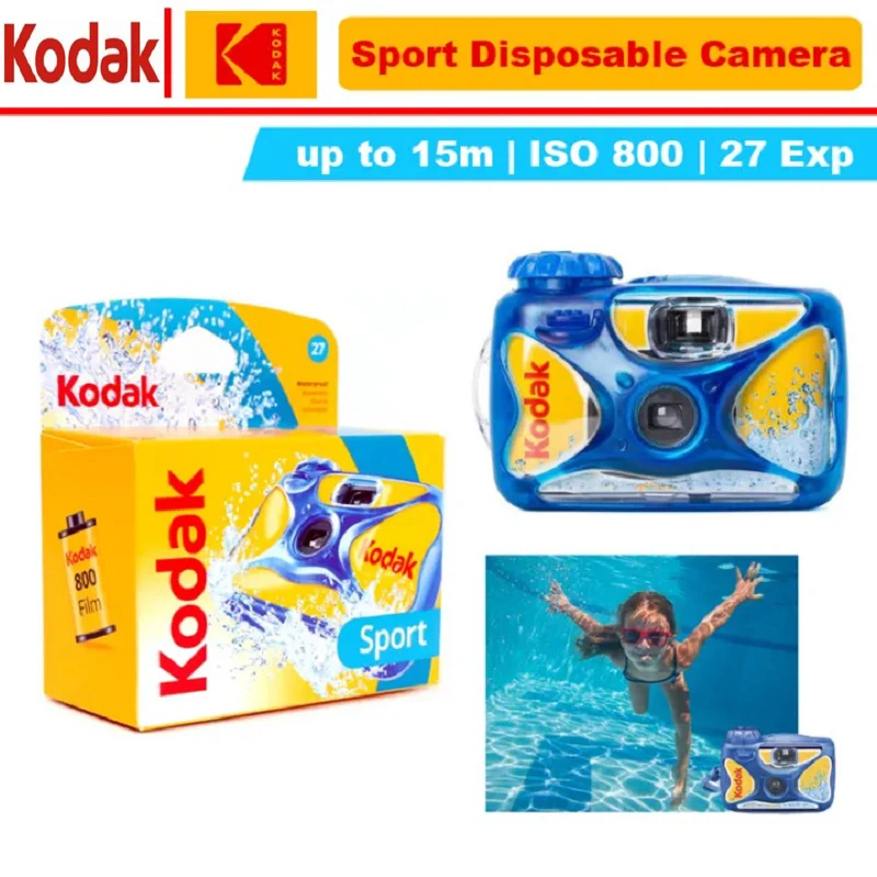 27/39 Photo High Quality Film Camera Kodak Diving Camera 1-6 Pcs Kodak Waterproof 800/Funsave Degrees Disposable Film Camera
