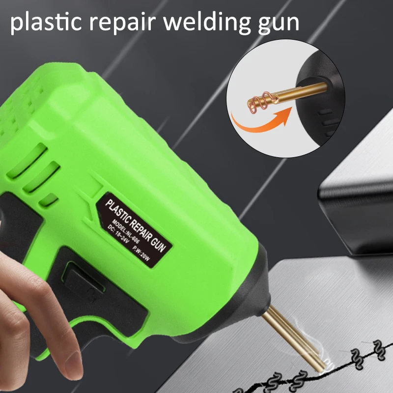 プラスチック溶接ガン-車のバンパー修理溶接ガン-ひび割れ補修用-dewalt-makita-milwaukee-bosch-black-decker-18vリチウム電池対応
