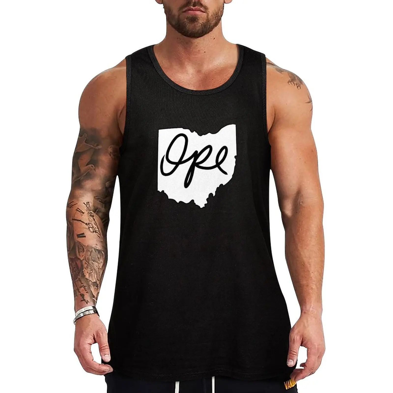 

Ope Ohio Tank Top Athletic Cut Tank Top Gym Workout Sleeveless Shirt