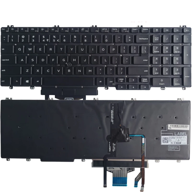 

New French/US/Spanish Keyboard For Dell Precision 3500 3501 3540 3541 Latitude 5500 5501 5510 5511 0M25NK 0XPYPV With Backlight