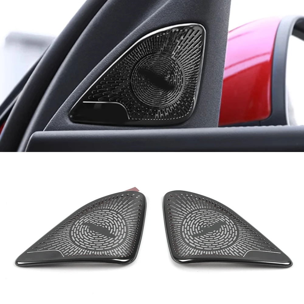 

For Mercedes Benz C-Class (W206) 2022 2023 2024 Car Door Audio Speaker Cover Loudspeaker Trim Frame Sticker Interior Accessories