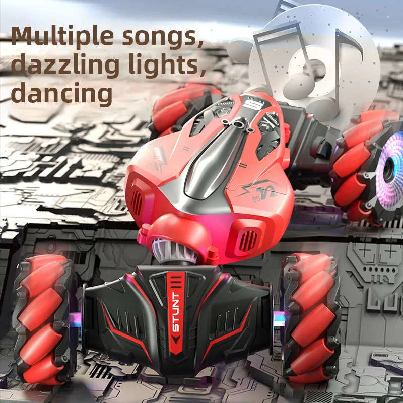 Cool Stuff Toy Car Funny Gift-Kawaii Lighting Stunt 2-side Rc Drift Car,Remote Control Car,Gesture Sensing Rc Cars,Toys for Boys
