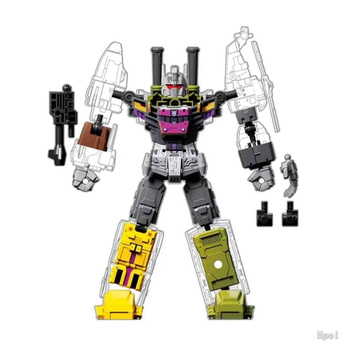 【In Stock】Blokees TF Bruticus Vol 4-6 Assembiy Action Figure
