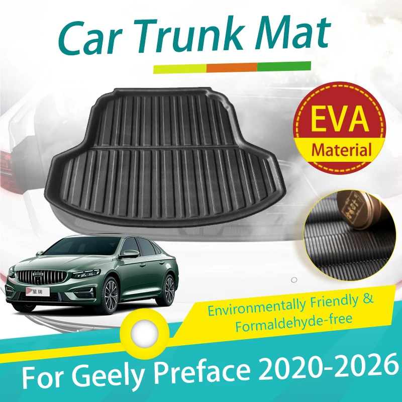 Car Trunk Mats For Geely Xingrui Preface 2020 2021 2022 2023 2023 2024 2025 2026 Anti-dirty Boot Cargo Storage Cover Accessories