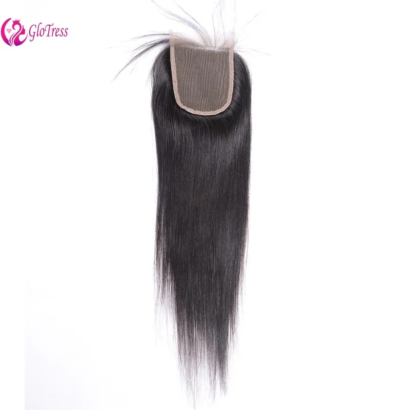 10-22 Zoll 4x4 Free Part Lace Closure 100% brasilianisches unbehandeltes Remy Echthaar, glatt, hohe Qualität, natürliche Farbe – Detail 4