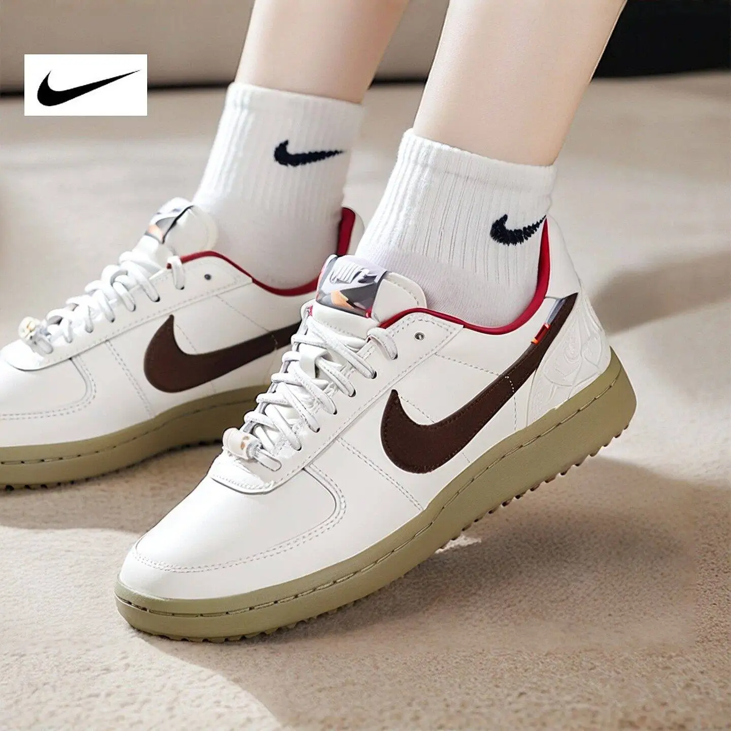 New Nike IQ1144-022 Women Classic Casual Sneakers Breathable Comfort Daily Walking Sports Shoes