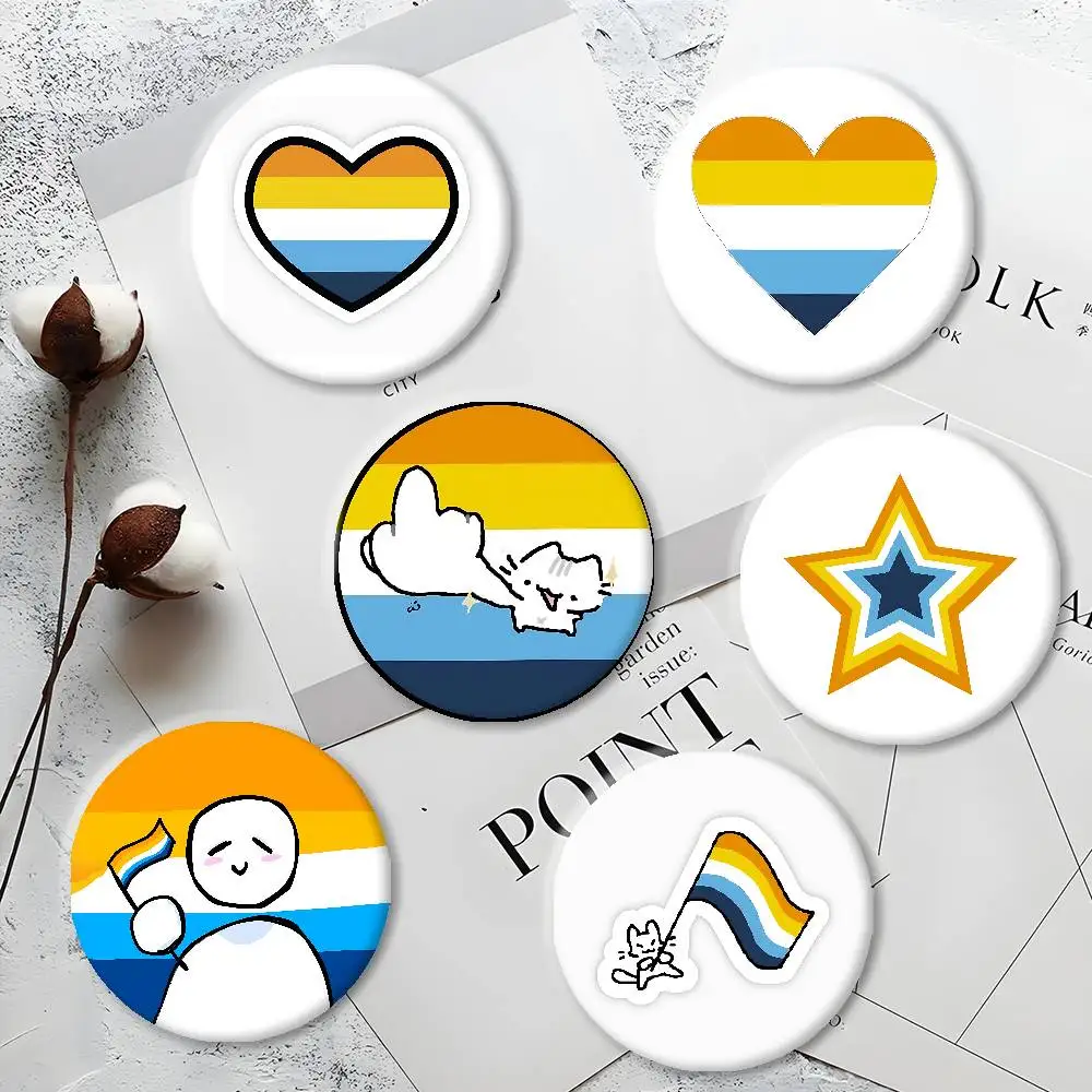 Aroace Stolz Abzeichen Zubehör Kreative Weißblech Pins Lustige Abzeichen Metall Brosche Für Tasche Kleidung Hut Dekor Schmuck Geschenke