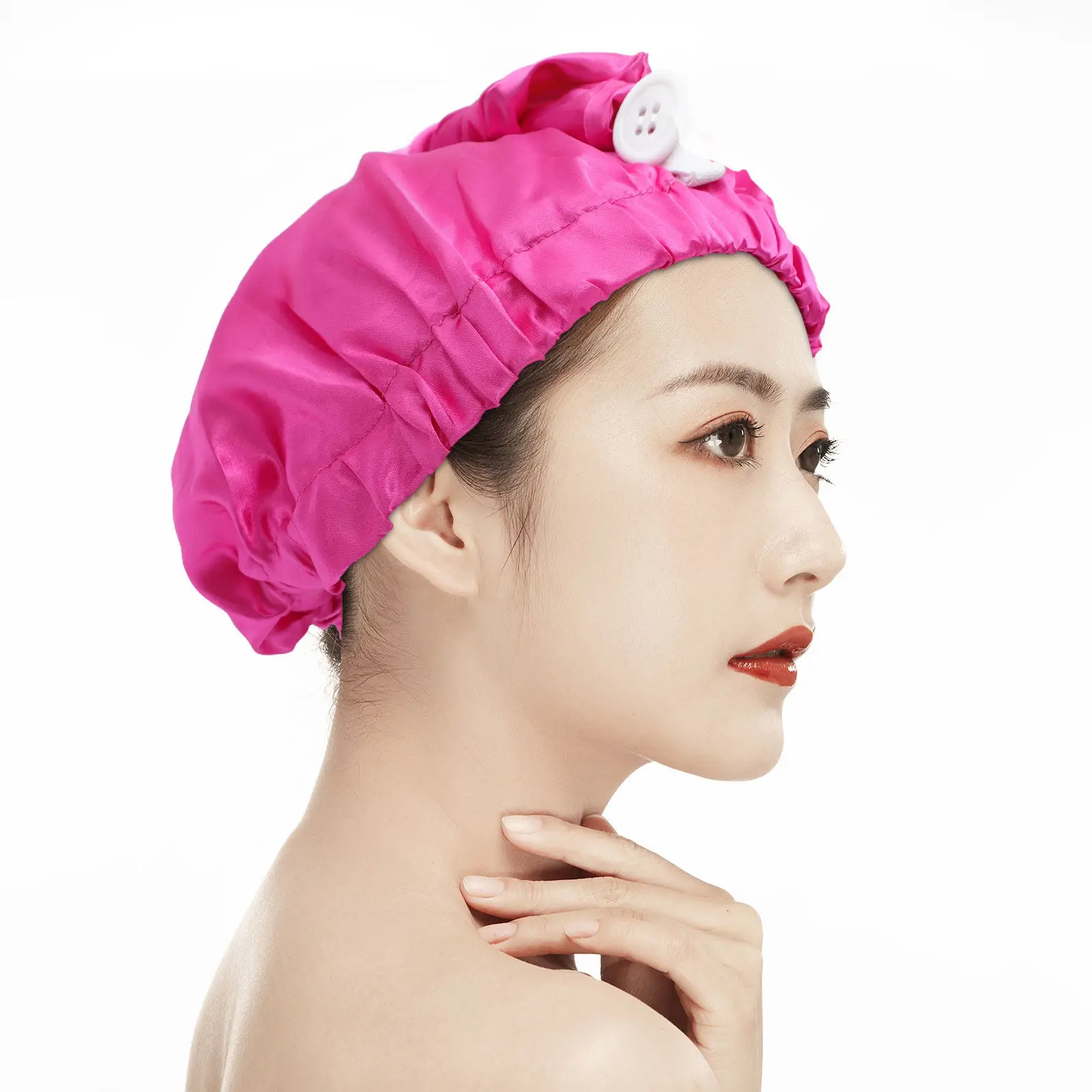 

Эластичная атласная шапочка для сна большого размера для длинных кос, дредов, кудрявых волос, женская атласная шапочка для сна, шелковистая повязка для волос