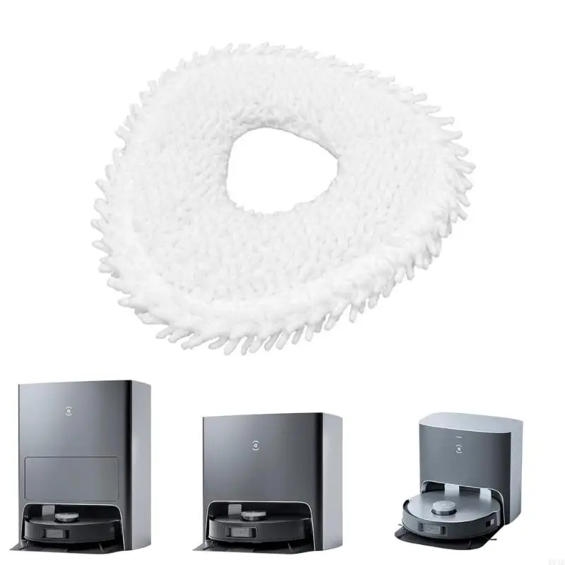 D0AB Pack of 4 Mop Cloths Sweeping Robot อะไหล่หุ่นยนต์ถูพื้นผ้าถูพื้น