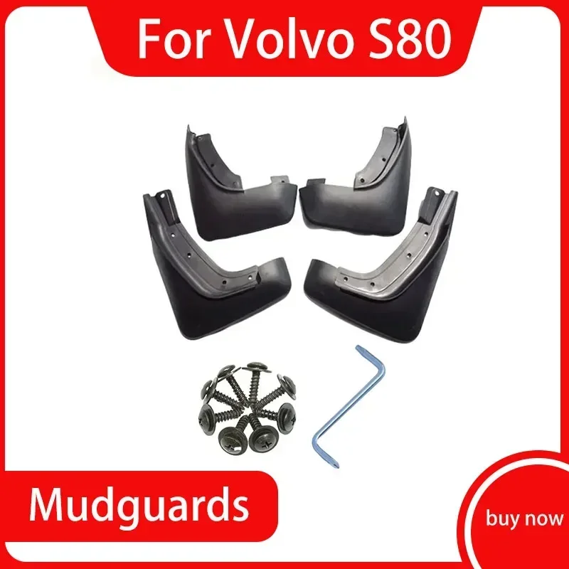 

For Volvo S80 4 Pcs Mud Flaps Mudguards Fender Splash Guard Fenders Mudguard Car Accessories Front Rear