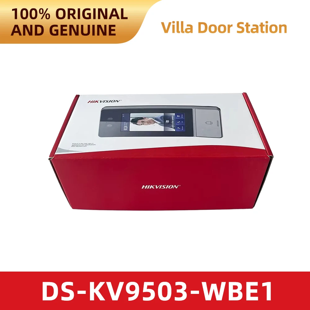 Original Hikvision DS-KV9503-WBE1 IP Villa Door Station Touch Screen 2MP Dual Lens WiFi PoE Facial Recognition Video Intercom