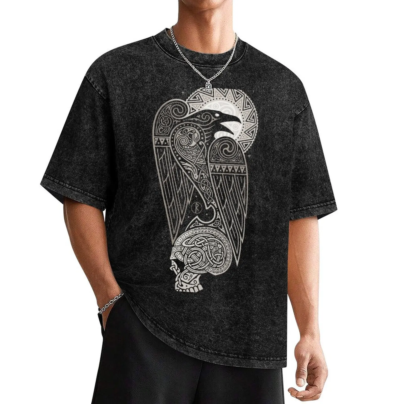 

CELTIC RAVEN T-Shirt tops vintage t shirts cheap stuff Funny t-shirts Men's t-shirt