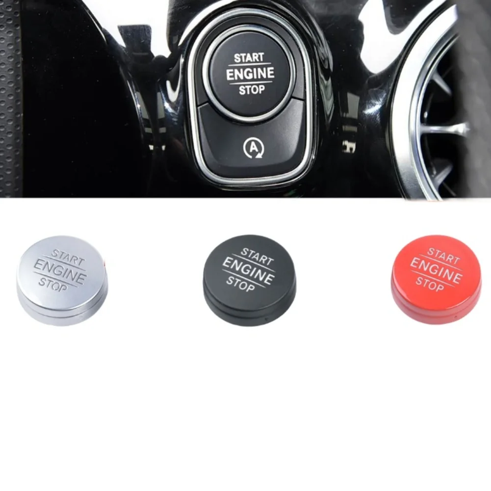 For Mercedes For A-ClFor Ass For W177 StFor Art Button Cover For ABS PlFor Astic 1779051001 Silver BlFor Ack Red