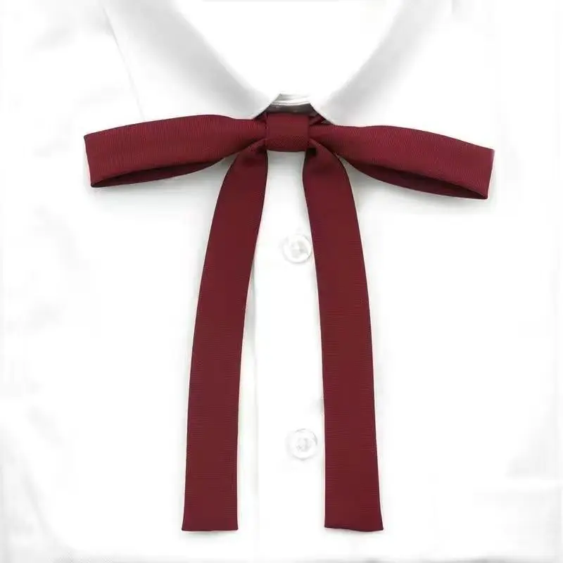 2 قطعة ربطة القوس فيونكة ريشة المرأة JK موحدة بلون زي مدرسي اكسسوارات بحار موحدة القوس الديكور نمط الكلية