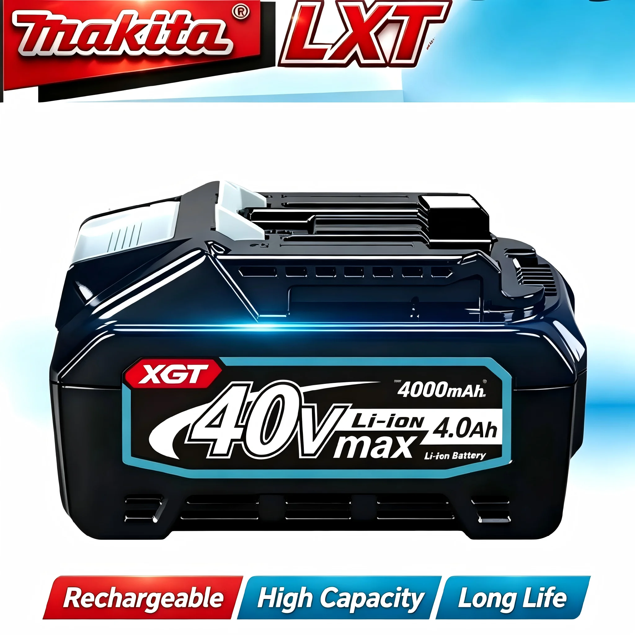 Makita 4.0Ah High Capacity Lithium-ion Battery Fit 40V Max XGT Series Cordless Power Tools Drill Angle Grinder Circular Saw