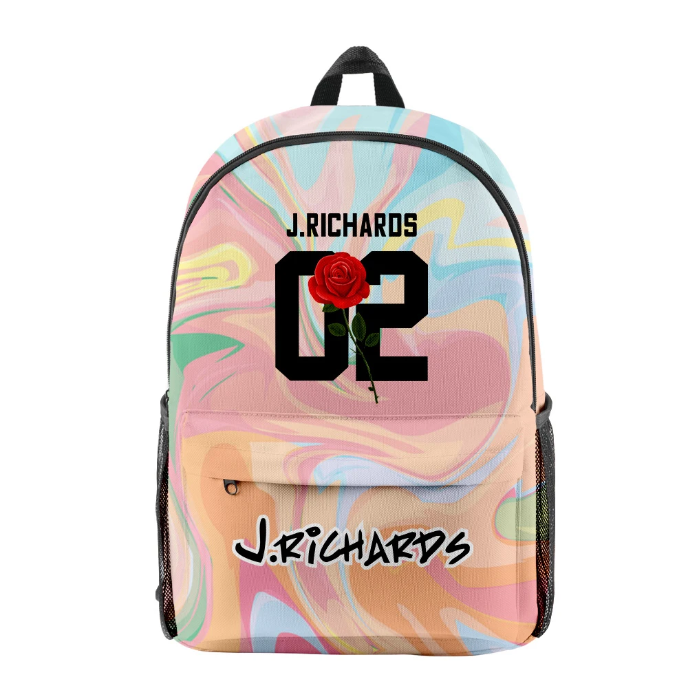 Classic Novelty Josh Richards pupil Bookbag Notebook Backpacks 3D Print Oxford Waterproof Boys/Girls Casual Travel Backpacks