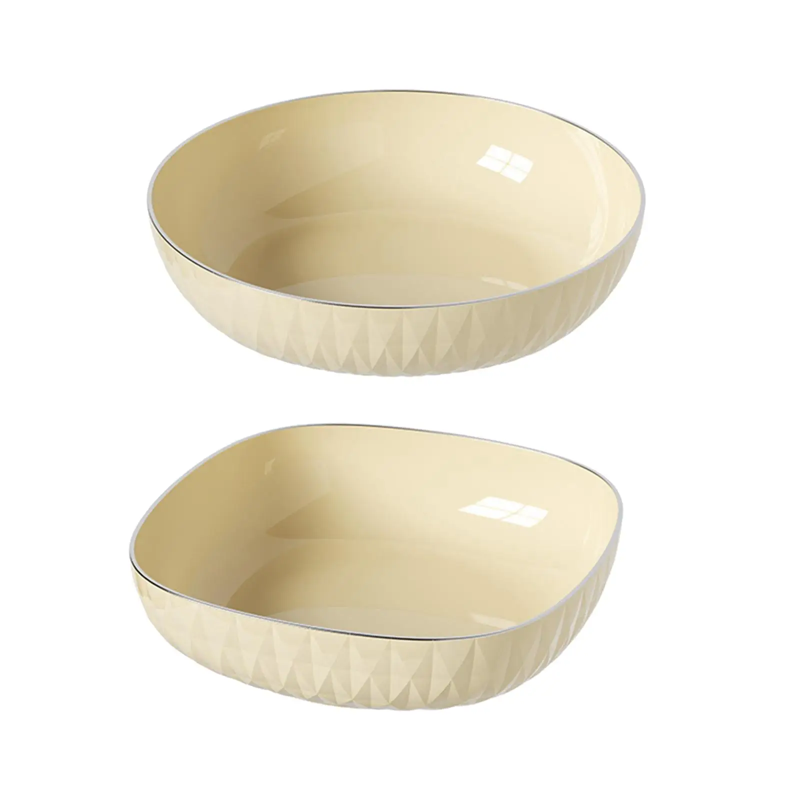 Fruit Bowl Snack Plates Dessert Bowl Serving Tray Salad Bowl Candy Container Vegetable Storage Tray for Kitchen Countertop