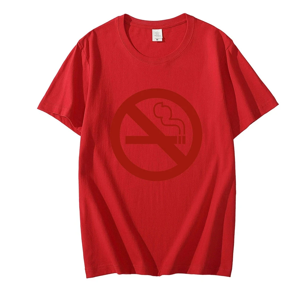 No Smoking T Shirts for Men Funny Dventure Time Tops Tee Cotton Short Sleeve O-neck Tee Shirt Summer Unisex Streetwear