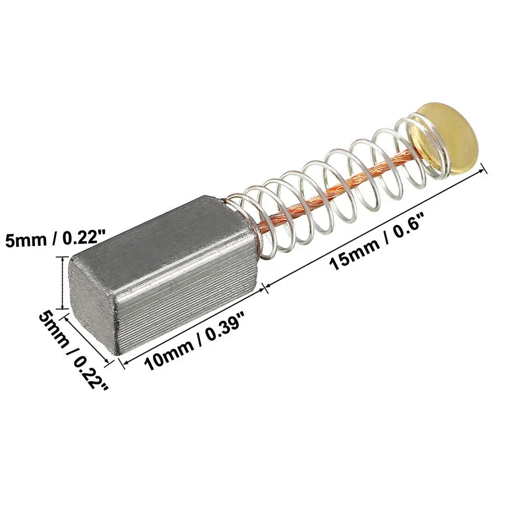 10 Chiếc Động Cơ Điện Miếng Dán Carbon Thay Thế Cho Động Cơ Điện Bàn Chải Carbon Một Phần Công Cụ Điện Phụ Kiện 10x5x5mm