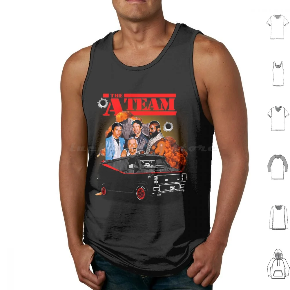 All-Risk Agency The A Team Tank Tops Vest Sleeveless All Risk Agency The A Team Barracuda Gmc Series 90s 80s 80 Years