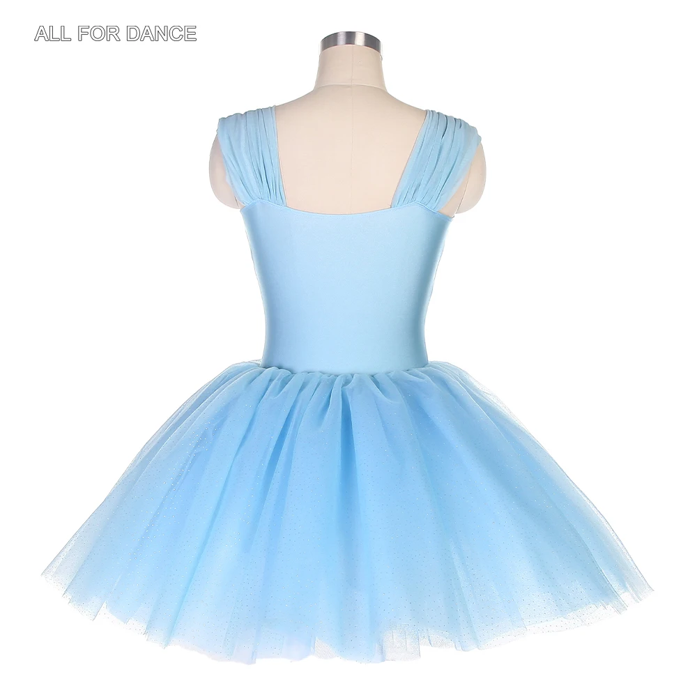 22139 novo céu azul elastano corpete ballet tutu romântico tutu para meninas & feminino competição ou desempenho ballet tutu