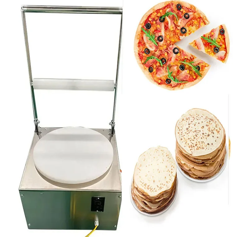 

Best Seller Newly Design Automatic Dough Pressing Making Press Thin Pancake Pizza Forming Machine