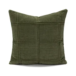 Modern Simple Light Luxury Green Home Bedroom Sofa Pillow Cushion Home-style Model Room Soft Pillow Decoration