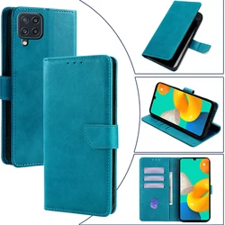 Leather Wallet Phone Case for Samsung Galaxy M52 M12 M51 M31S M32 M31 Prime M22 M21 M21S M11 Flip Cover with Card Slots