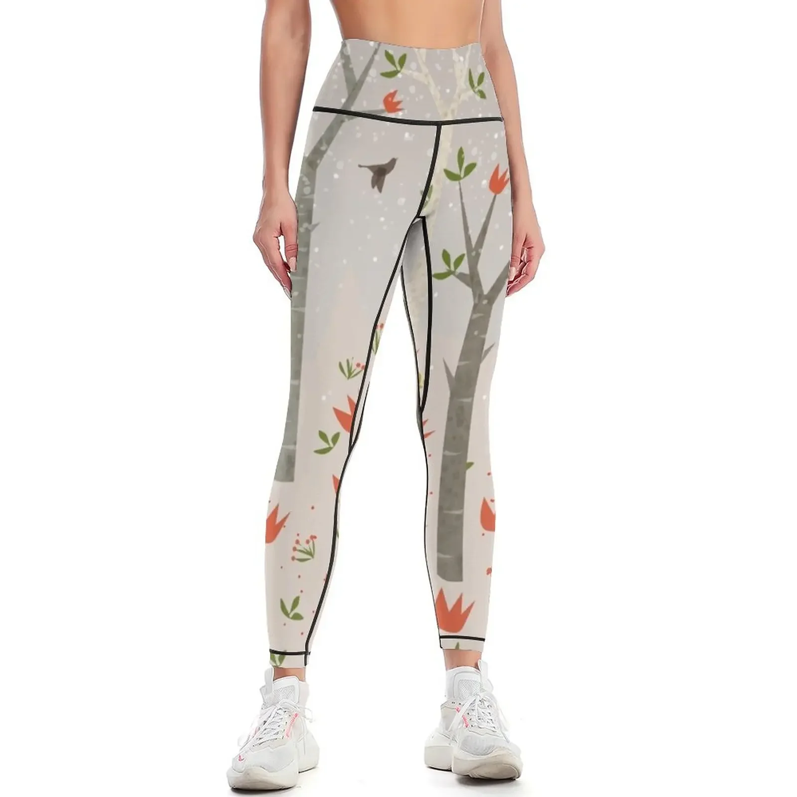 

Sleeping Fox Leggings Women's sportswear sports for gym sporty woman push up gym's sportswear Womens Leggings