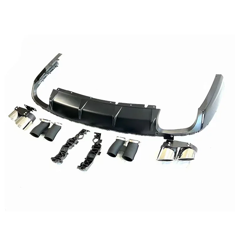 Applicable To The New A8L Upgraded D5 Version S8 Rear Lip Four Out Tail Throat, Early And Later D5 Pass-through Integrated S8