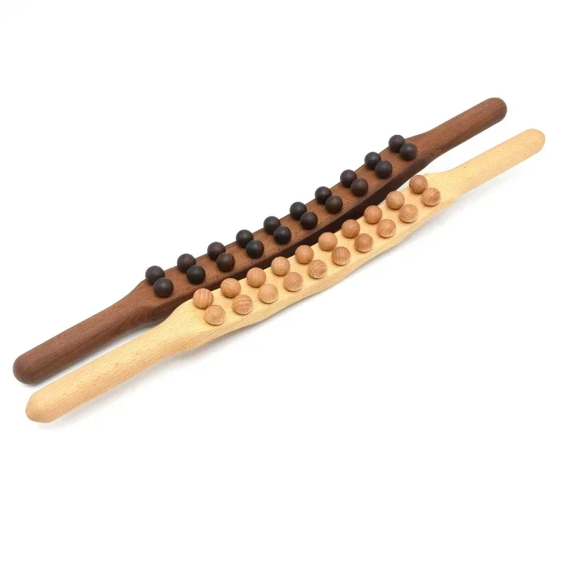 Rolling Pin Universal Back Needle Massage Tendons Beech Wood Scraping Stick Point Treatment Guasha Relax Therapy Tool