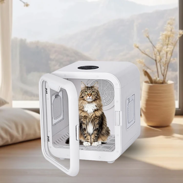 Pet Drying Box 220V Automatic Hair Dryer Cat Hair Blowing Machine 55L Large Capacity Smart Dog Hair Dryer Pet Manufacture